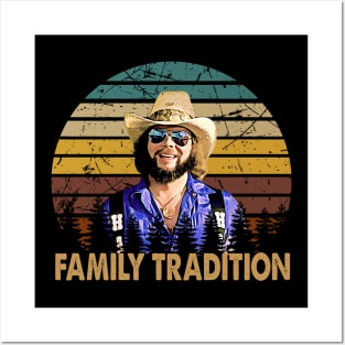 Retro vintage family tradition hank art Posters and Art